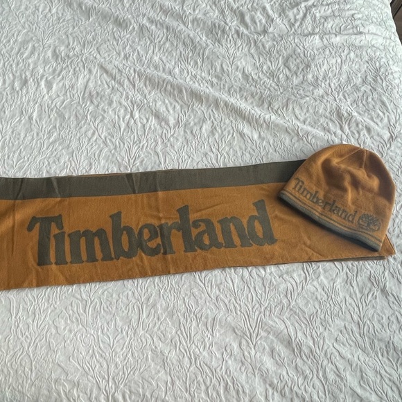 TIMBERLAND SCARF & REVERSIBLE HAT mustard/brown - Picture 5 of 5